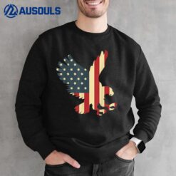 Patriotic Eagle USA American Flag Proud Veteran Sweatshirt