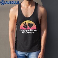 Peace Love and Orcas Orca Tank Top