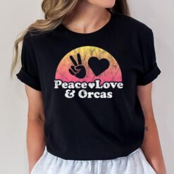 Peace Love and Orcas Orca T-Shirt