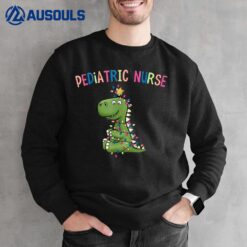 Pediatric Nurse Christmas Peds Dinosaur RN Xmas Peds Nurse Sweatshirt