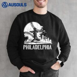 Philadelphia Baseball Philly Downtown Skyline Sweatshirt