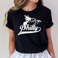 Philly Baseball Vintage Leopard Heart Baseball Fans 2022 T-Shirt