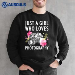 Photography Art For Women Girl Photographer Camera Lovers Sweatshirt