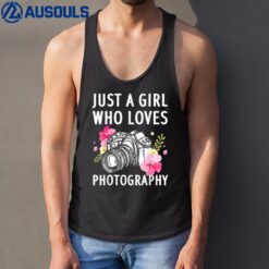 Photography Art For Women Girl Photographer Camera Lovers Tank Top