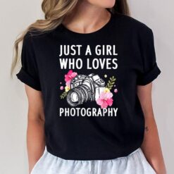Photography Art For Women Girl Photographer Camera Lovers T-Shirt