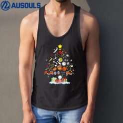 Physical Teacher Christmas Tree Merry Xmas PE Teacher Tank Top