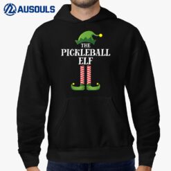 Pickelball Elf Matching Family Group Christmas Funny Elf Hoodie