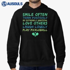 Pickleball Inspirational Quotes Hoodie