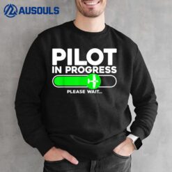 Pilot Art Men Women Airline Future Pilot Aviation Airplane Sweatshirt