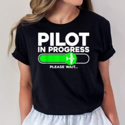 Pilot Art Men Women Airline Future Pilot Aviation Airplane T-Shirt