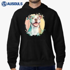 Pit Bull Mom Dog Lover Colorful istic Pitbull Owner Women Hoodie