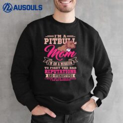 Pitbull Mom Pit Bull Terrier Owner Dog Breeders Mommy Sweatshirt