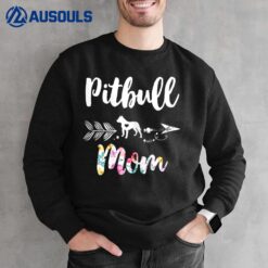 Pitbull mom s for women Floral  Pitbull Sweatshirt