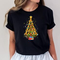 Pizza Fast Food Lover Xmas Gift Pizza Christmas Tree Lights T-Shirt