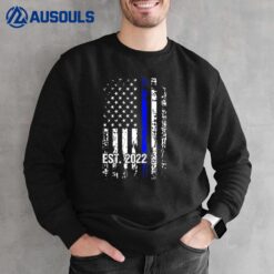 Police Graduation Back Print USA Police Academy 2022 Sweatshirt