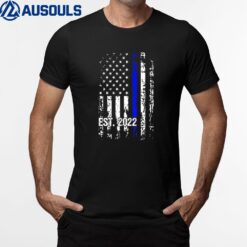 Police Graduation Back Print USA Police Academy 2022 T-Shirt