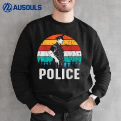 Police Officer Hero Retro Sweatshirt