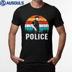 Police Officer Hero Retro T-Shirt