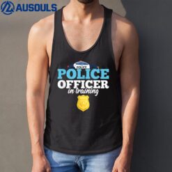 Police Officer In Training Funny Kid Cop Policeman Tank Top