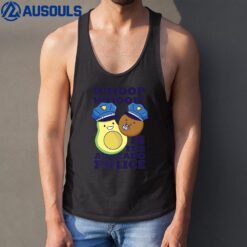 Police Officer Whoop The Avocado Police Tank Top