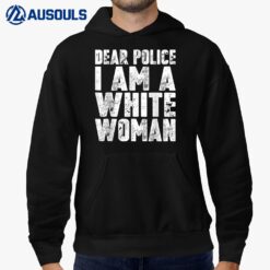 Police White Woman Hoodie