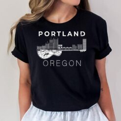 Portland Souvenir Men Oregon Lover Music Guitar T-Shirt