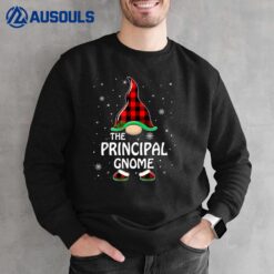 Principal Gnome Buffalo Plaid Matching Family Christmas Sweatshirt