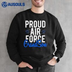 Proud Air Force Grandson 4th July Military Veteran Family Sweatshirt