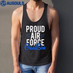 Proud Air Force Grandson 4th July Military Veteran Family Tank Top