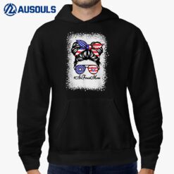 Proud Air Force Mom Messy Bun Sunglasses Mom Mother's Day Hoodie