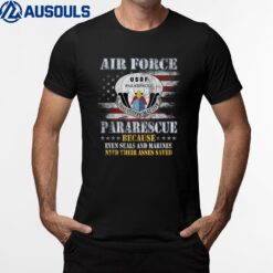 Proud Air Force Pararescue Veteran Vintage Flag Veterans Day T-Shirt