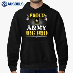 Proud Army Big Brother  Military Family Veteran Pride Hoodie