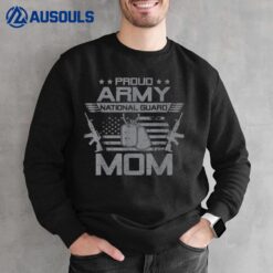 Proud Army National Guard Mom Flag USA Military Veteran Sweatshirt