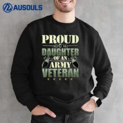 Proud Daughter Of An Army Veteran Camouflage Sweatshirt