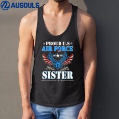 Proud Mom US Air Force Veteran Day Military Family Tank Top