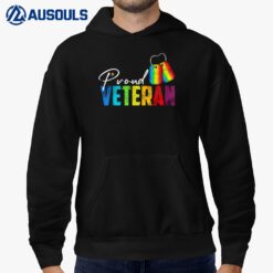 Proud Veteran Trans Military LGBTQ Rainbow Gay Pride Flag Hoodie