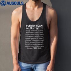 Puerto Rican Mixed With Espanol Cocina Criolla Arroz Con Tank Top