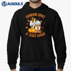 Pumpkin Spice and Jesus Christ Funny Coffee Lovers Gifts Hoodie