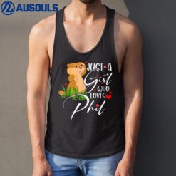 Punxsy Phil's Cute Groundhog Day Holiday Design for Girls Tank Top