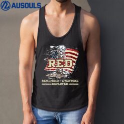 RED Friday Remember Everyone Deployed US Flag Army Vintage Ver 1 Tank Top