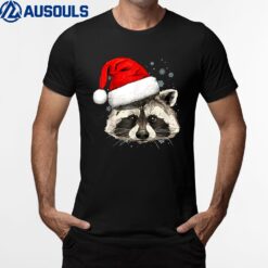 Raccoon Spirit Animal Christmas Raccoon Ringtails Lovers T-Shirt