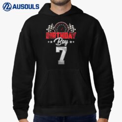 Race Car 7th Birthday Boy Party Racing 7 year old Pit Crew Hoodie