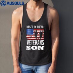 Raised By A Hero Proud Veterans Son Tank Top