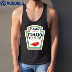 Red Ketchup DIY Matching Couples Groups Halloween Costume Tank Top