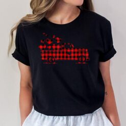 Red Plaid Truck Happy Valentines Day 2023 Couple Matching T-Shirt