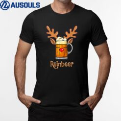 Reinbeer Funny Beer Lovers Christmas Pajama Santa T-Shirt