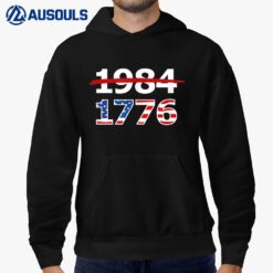 Resist 1984 and Return to 1776 Patriotic American Design Hoodie