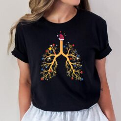 Respiratory Therapist Lungs Christmas Tree RT Xmas Light T-Shirt