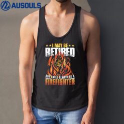 Retired Firefighter Fireman Retirement Tank Top