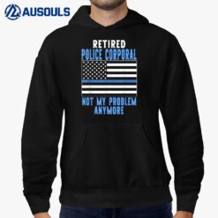 Retired Police Corporal Police Officer Hoodie